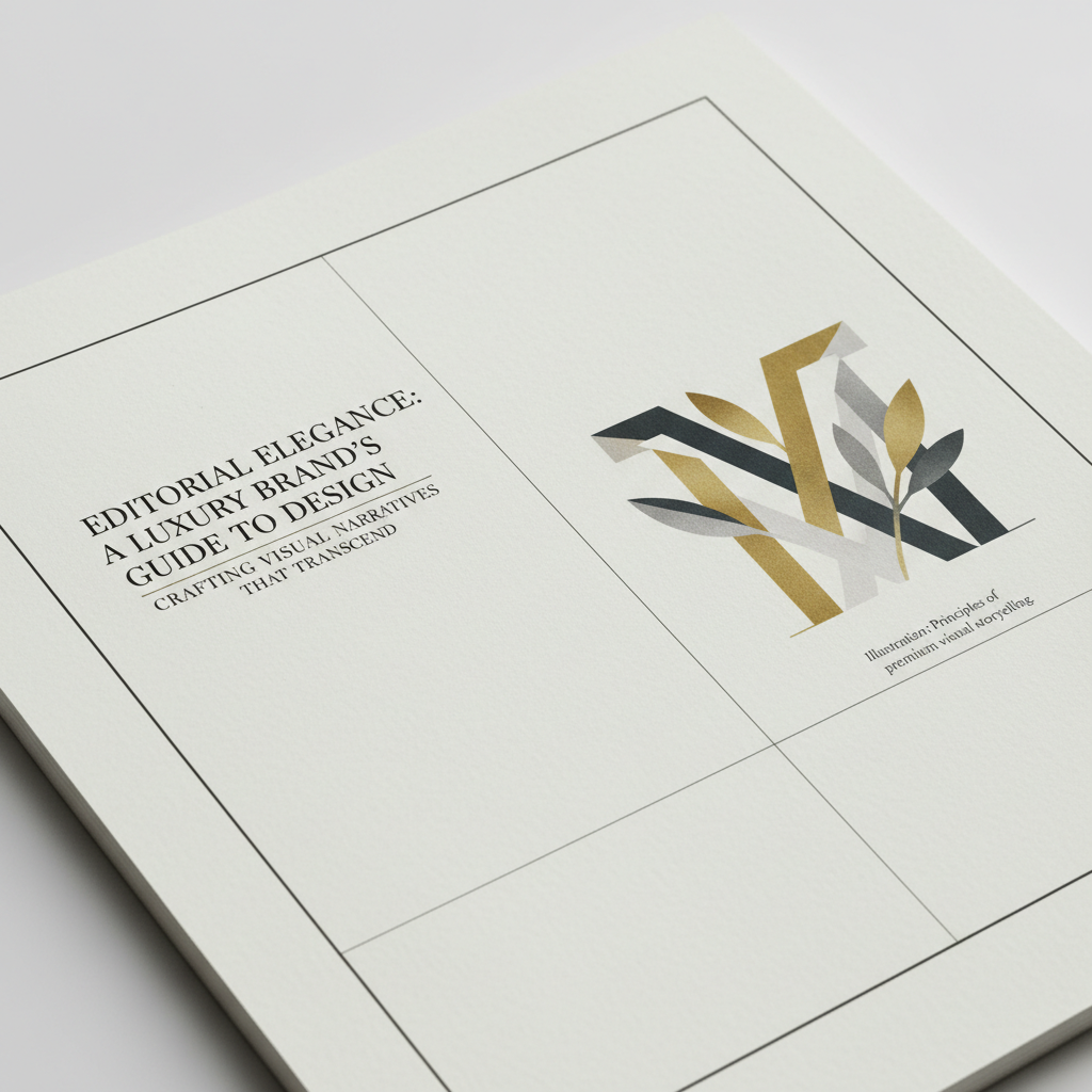 typographic hierarchy in editorial design for luxury brands guide showing serif fonts and white space