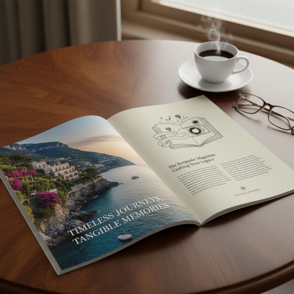 hospitality keepsake magazine publisher showcasing destination-focused editorial design