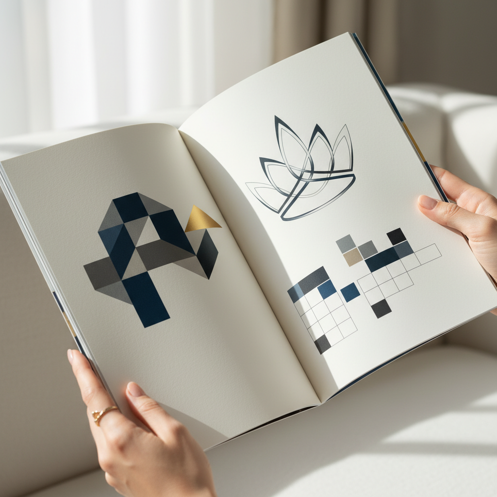 High-end magazine design elements demonstrating premium materials and finishing quality