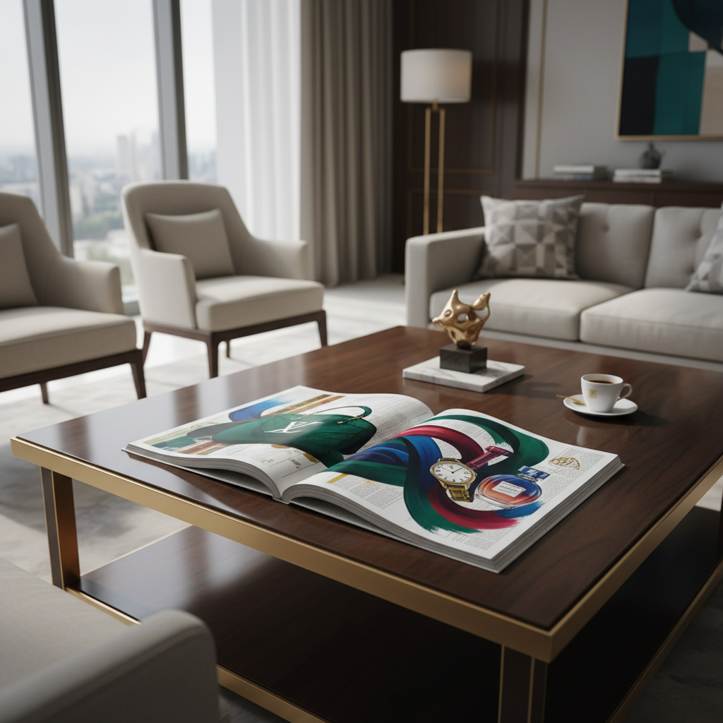 Print magazines luxury brands serve as premium brand ambassadors in professional environments