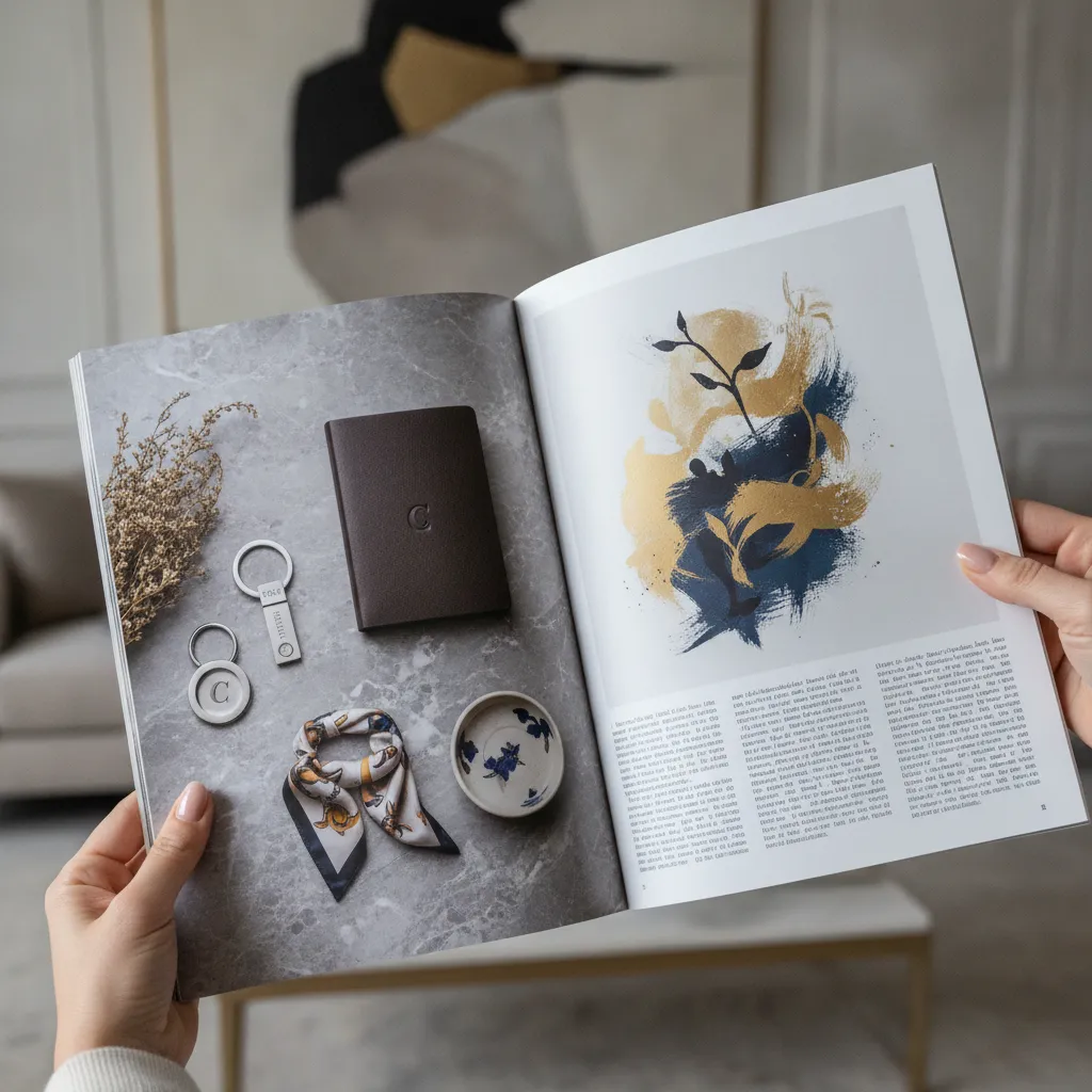 premium print publication as part of a brand keepsake marketing strategy