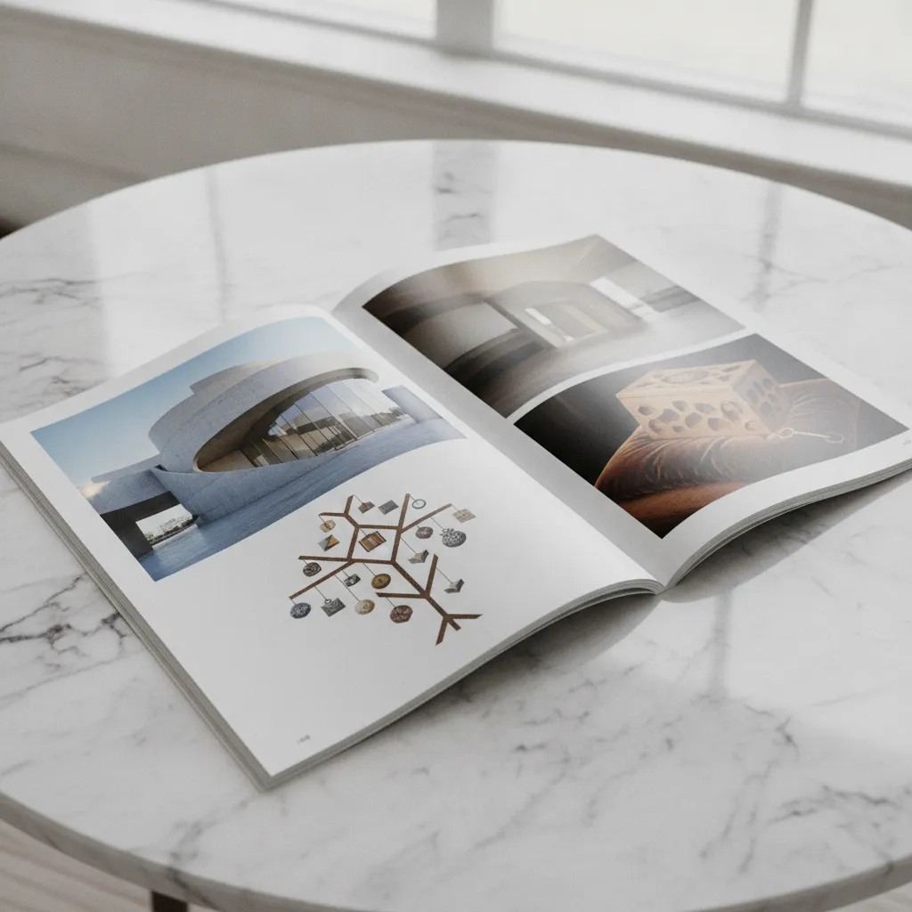 Premium print magazine spread illustrating the visual quality central to a keepsake marketing strategy