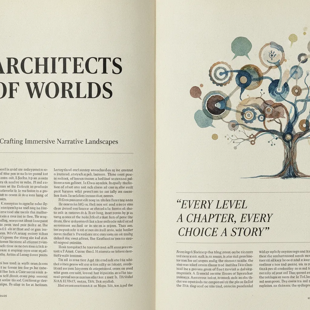 key elements of narrative design magazine layout including typography and visual hierarchy