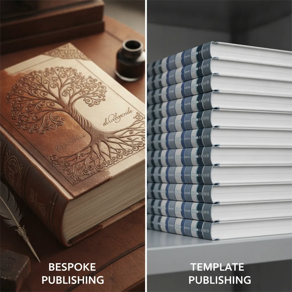 bespoke publishing vs template summary