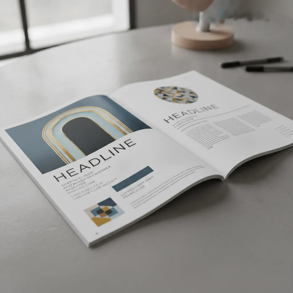 visual hierarchy magazine design example