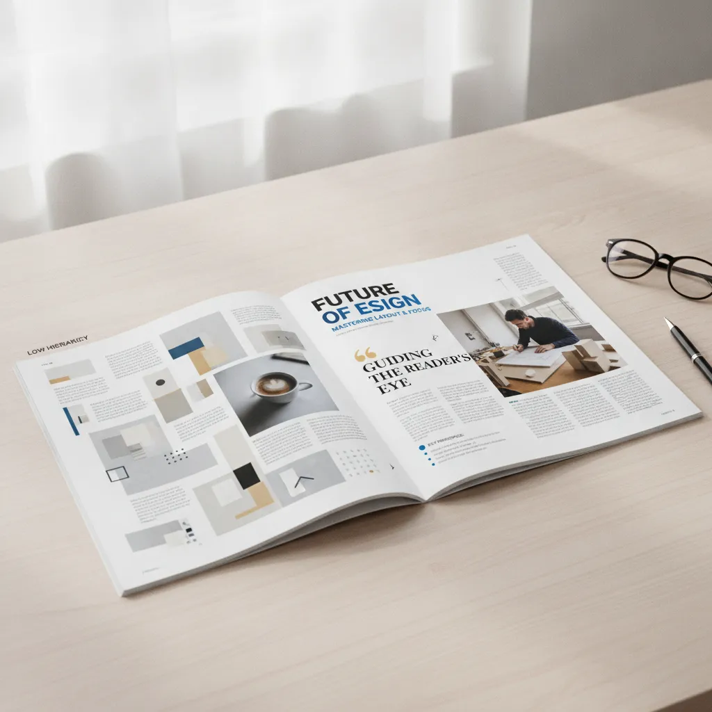 visual hierarchy magazine design summary