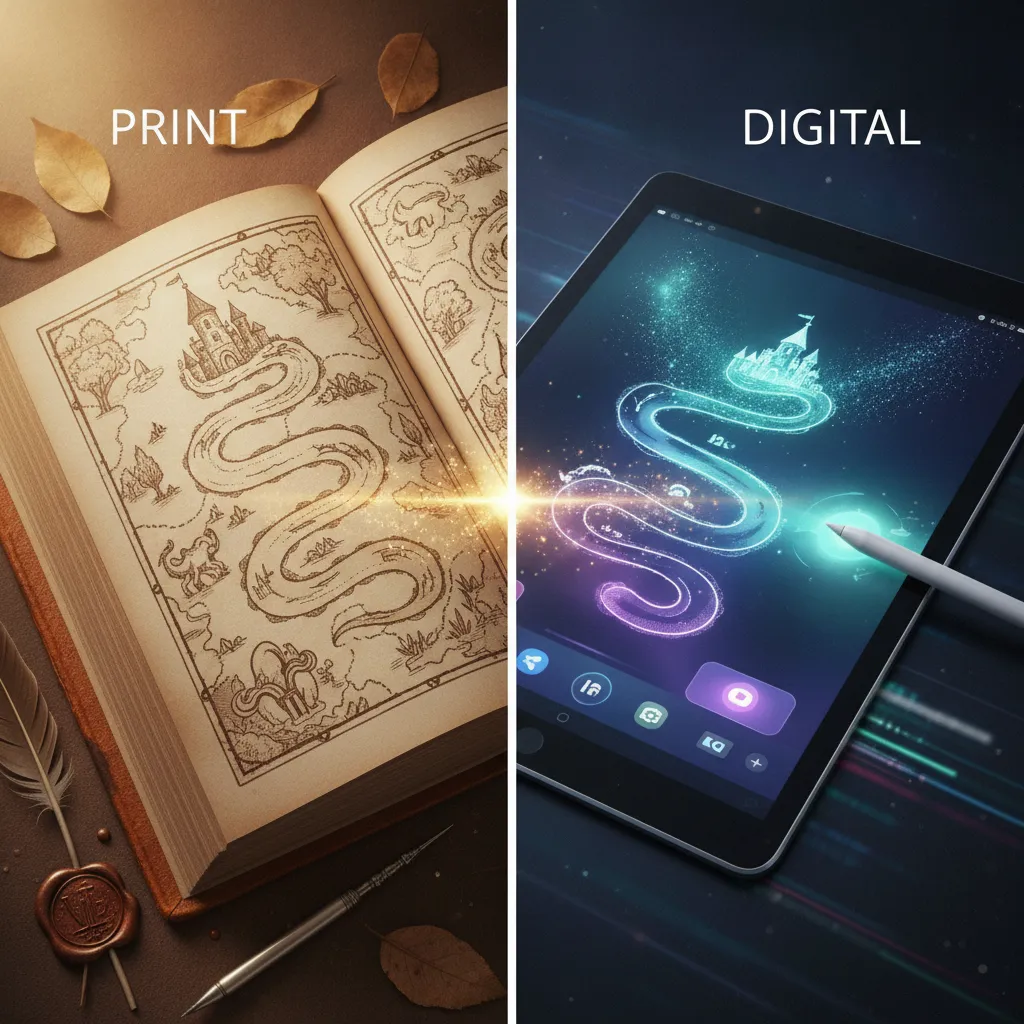 brand storytelling print vs digital summary