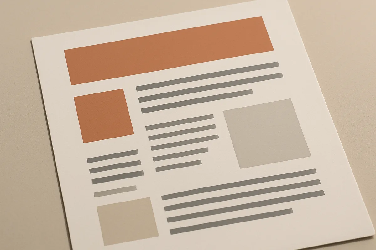 visual hierarchy print publications example