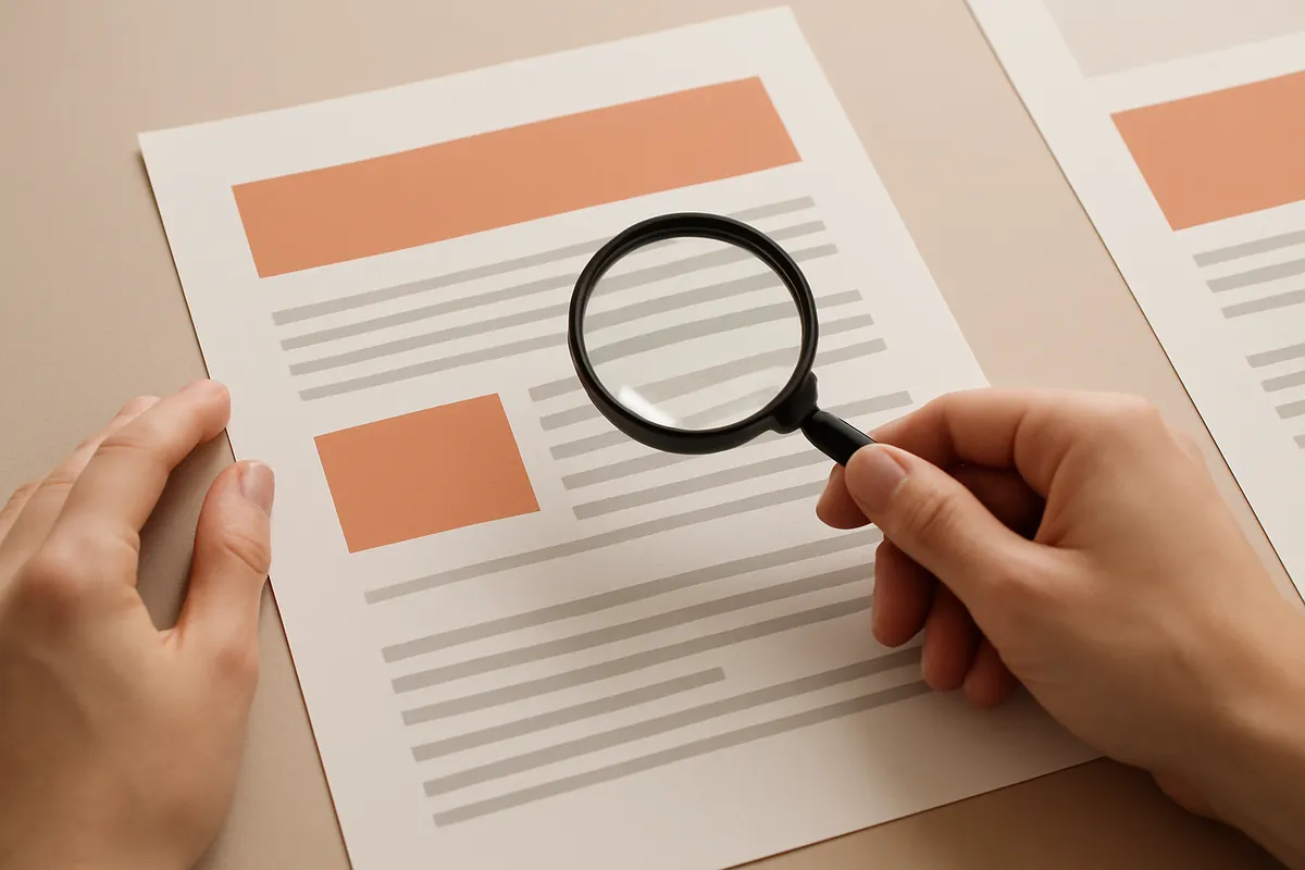 visual hierarchy print publications summary