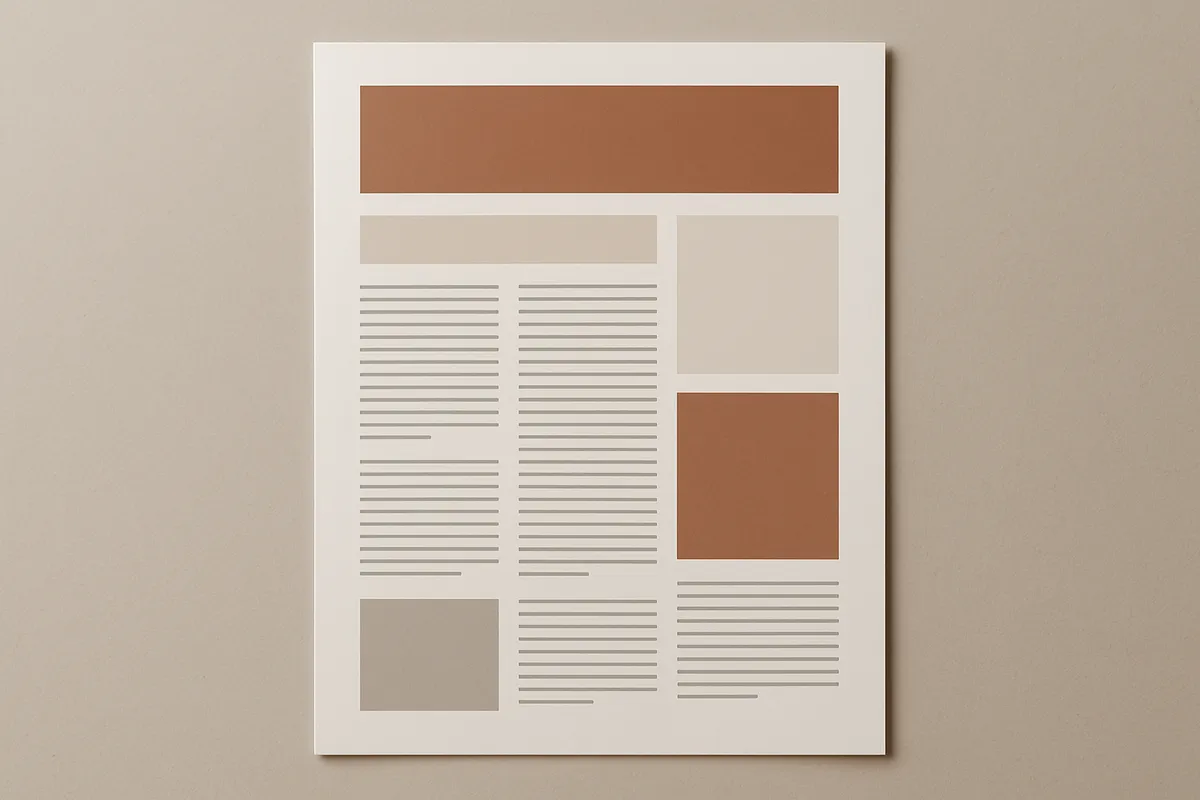 visual hierarchy publication design example