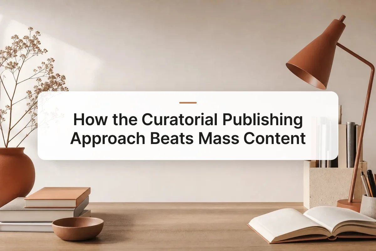 curatorial publishing approach overview