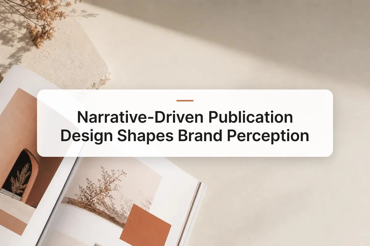 narrative-driven publication design overview