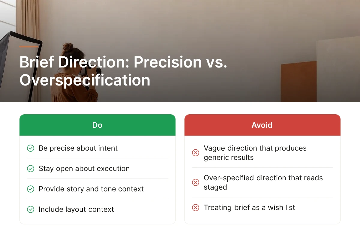 Brief Direction: Precision vs. Overspecification