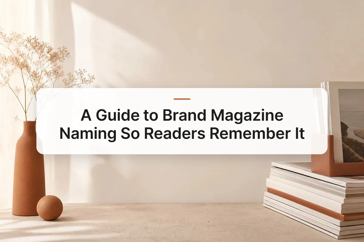 brand magazine naming overview
