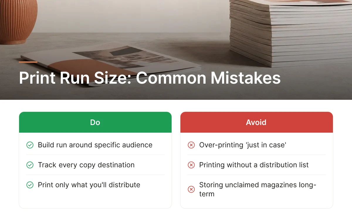 Print Run Size: Common Mistakes