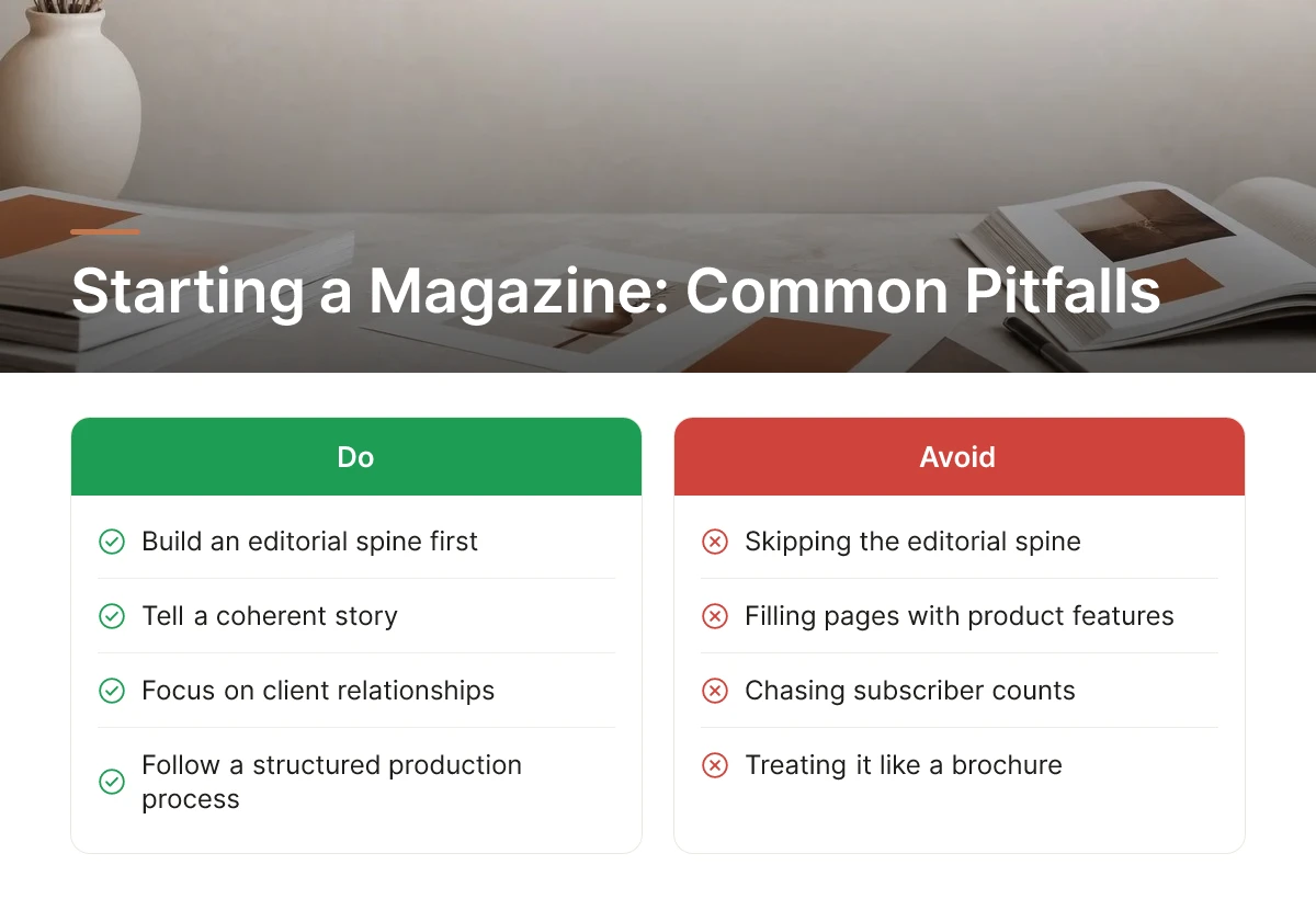 Starting a Magazine: Common Pitfalls