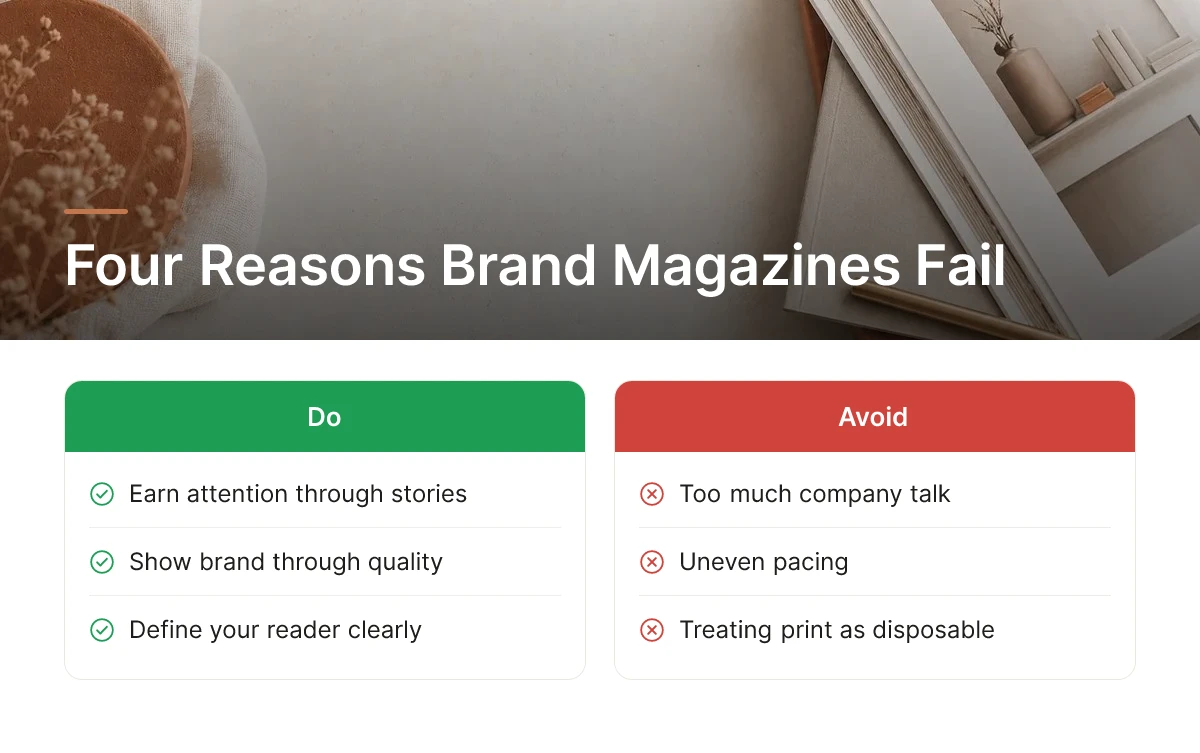 Four Reasons Brand Magazines Fail