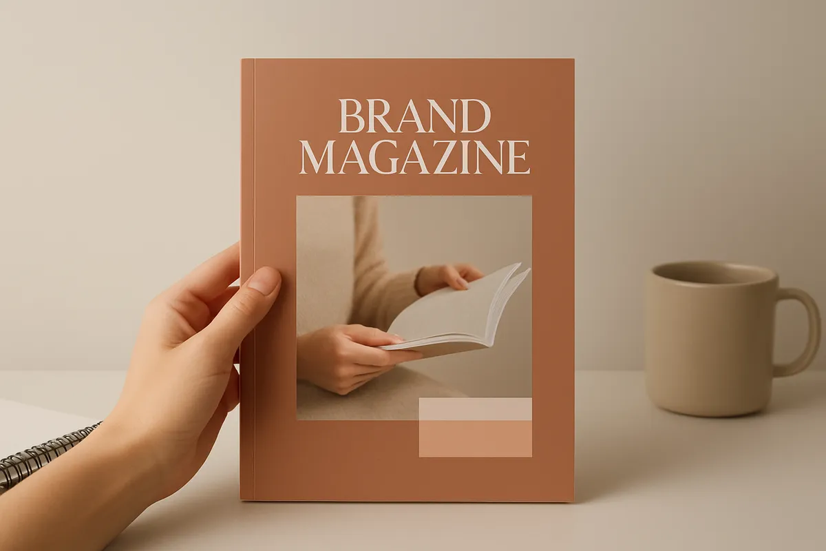 how to create a brand magazine example