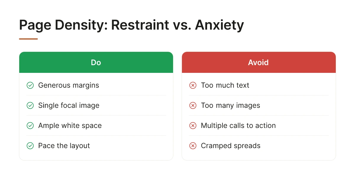 Page Density: Restraint vs. Anxiety