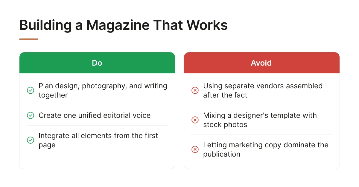 Building a Magazine That Works