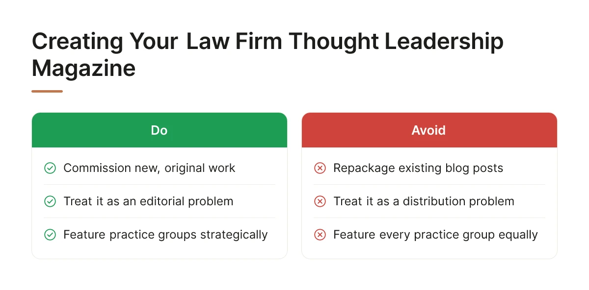 Creating Your Law Firm Thought Leadership Magazine