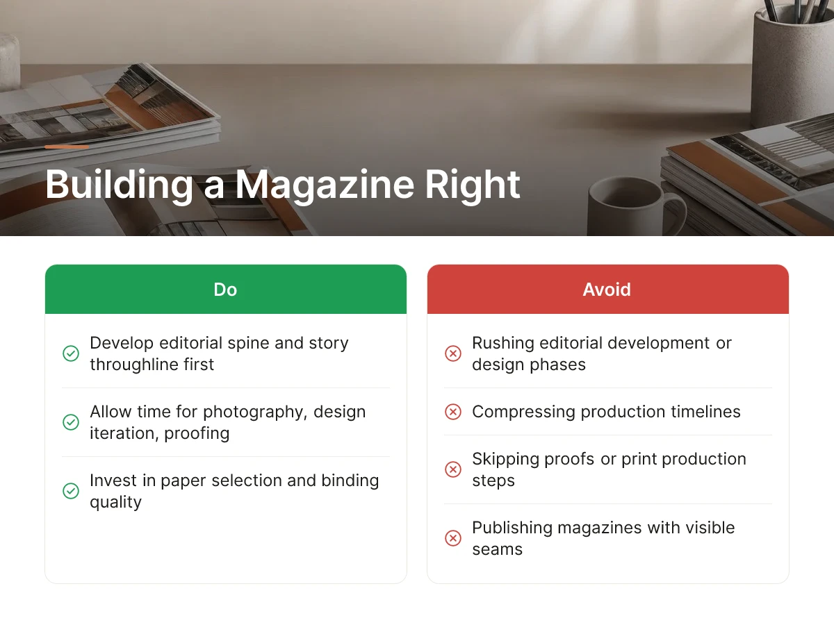 Building a Magazine Right