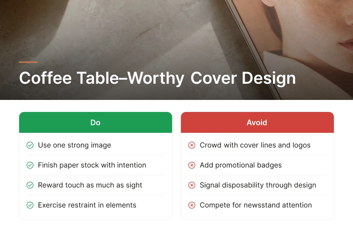 Coffee Table–Worthy Cover Design