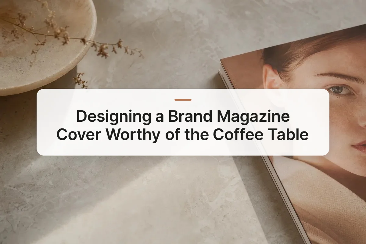 brand magazine cover design overview
