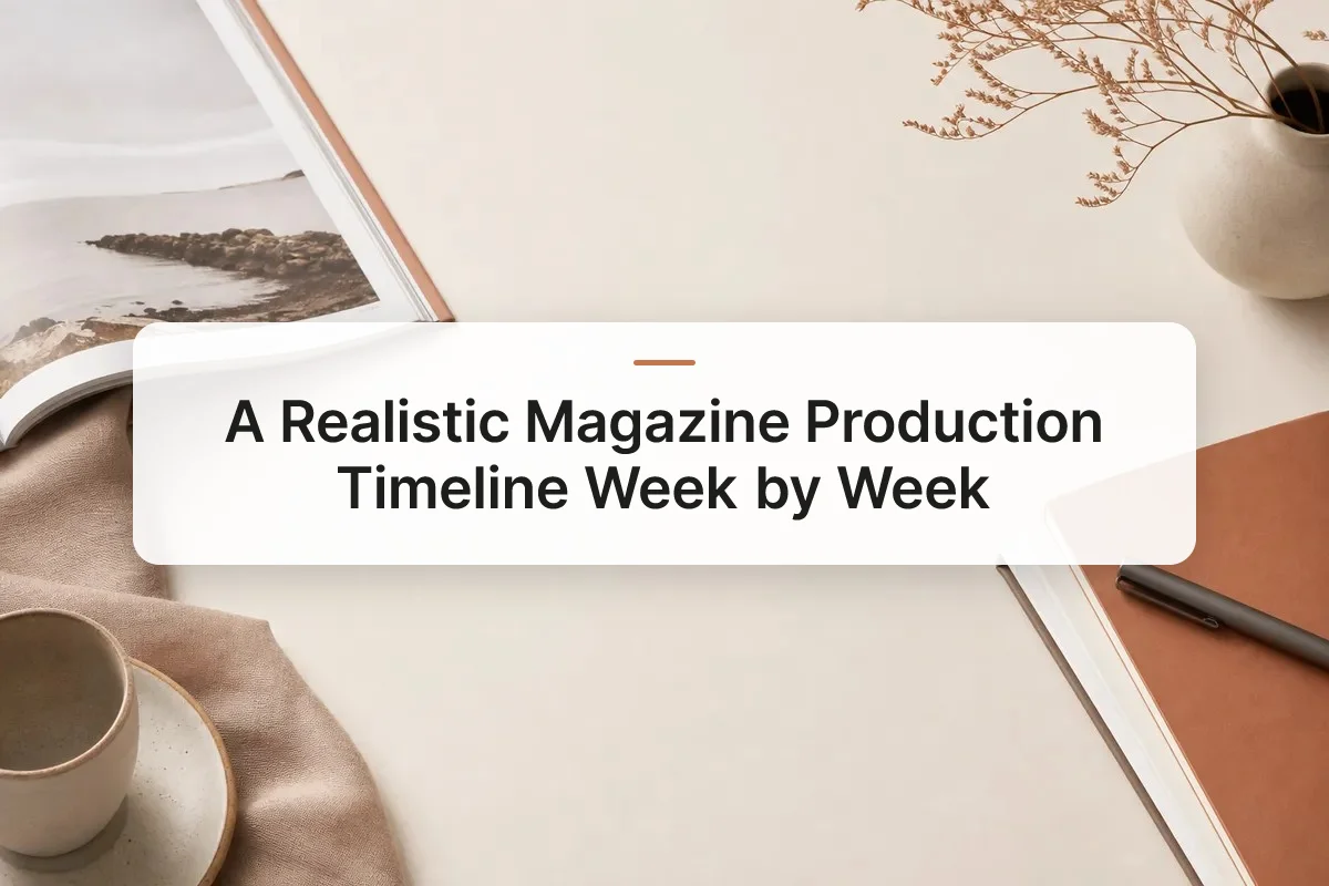 magazine production timeline overview