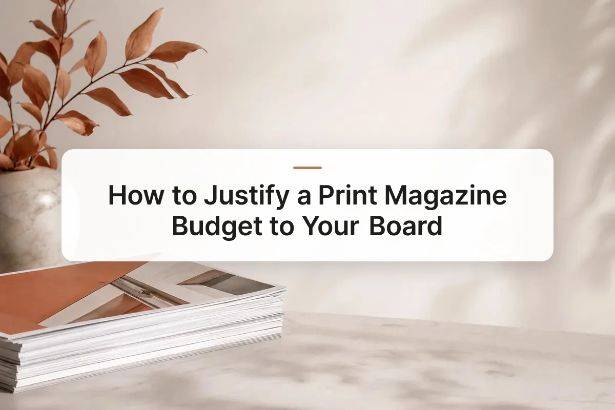 justify print magazine budget overview