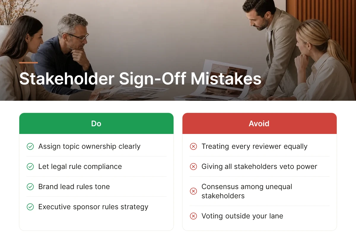 Stakeholder Sign-Off Mistakes