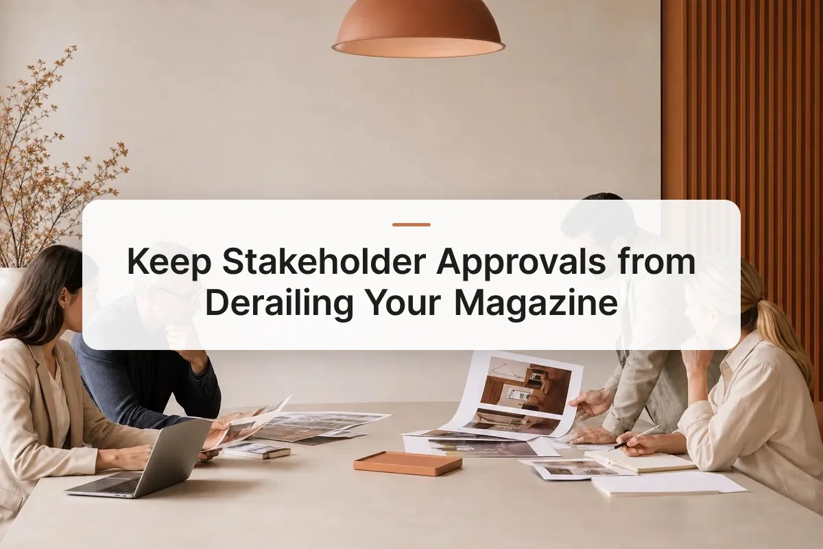 magazine approval process stakeholders overview
