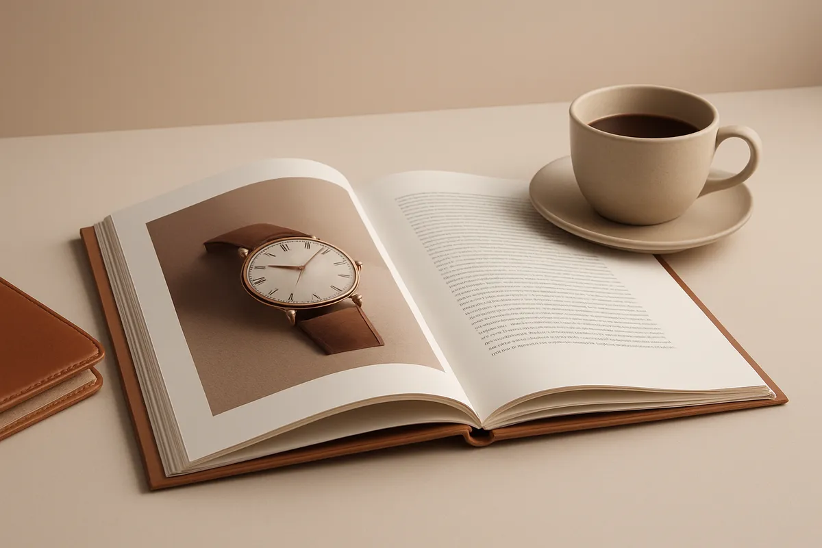 luxury brand magazine example