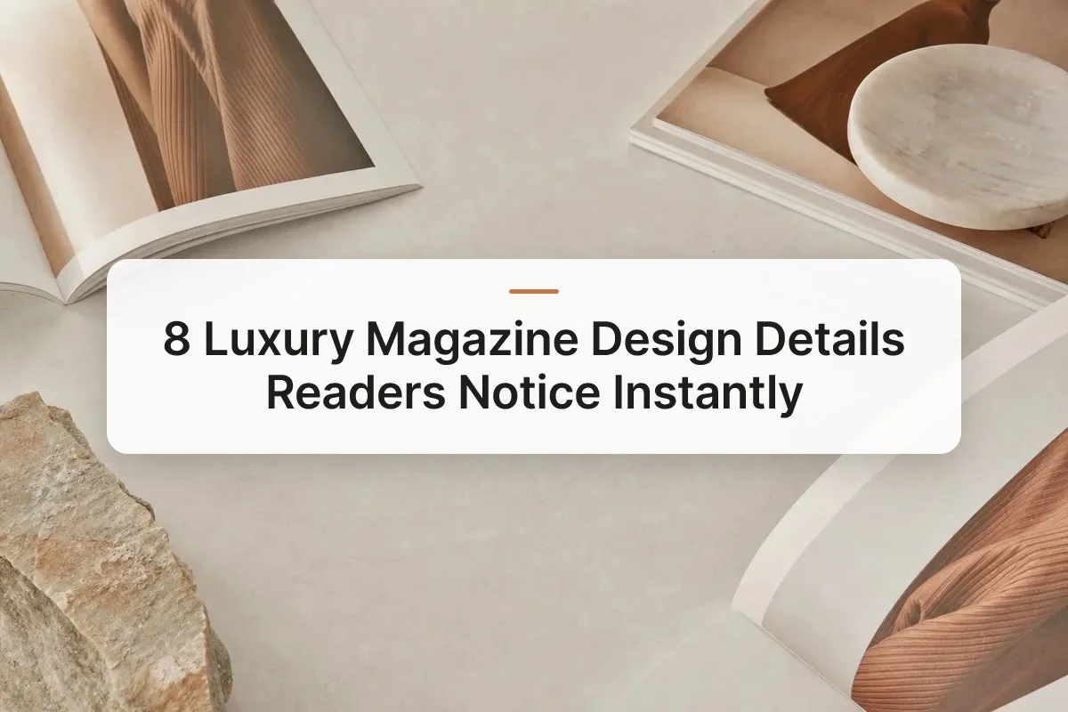 luxury magazine design overview