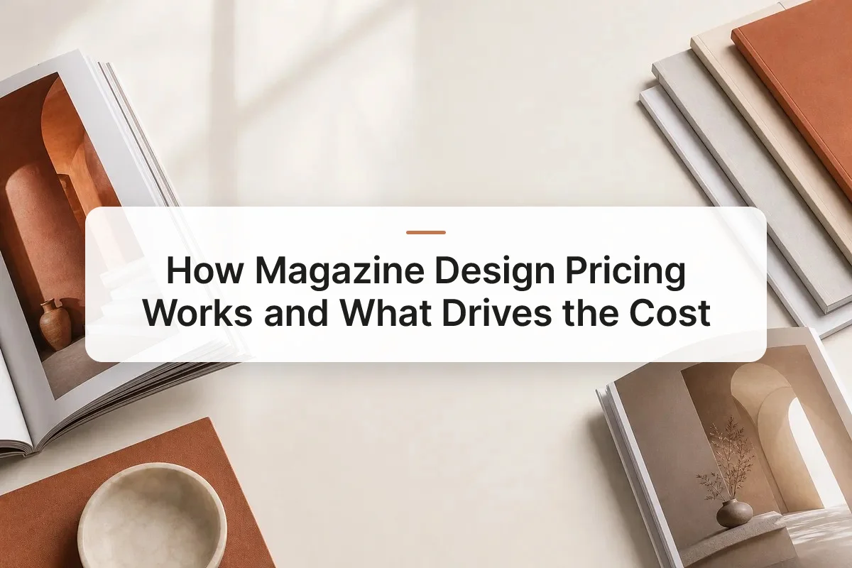 magazine design pricing overview