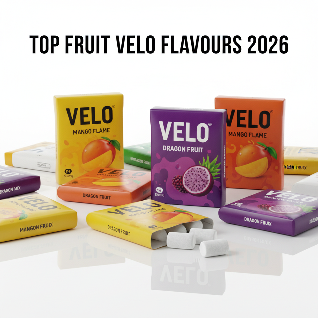 VELO fruit flavours including tropical mango and dragon fruit nicotine pouches for 2026
