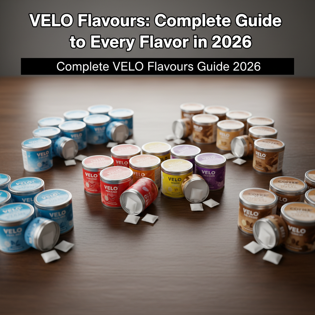 Complete collection of VELO flavours arranged by category for 2026 guide