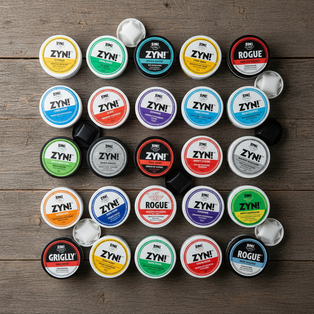 Selection of tobacco-free nicotine pouch brands available as vaping alternatives at DarePouch