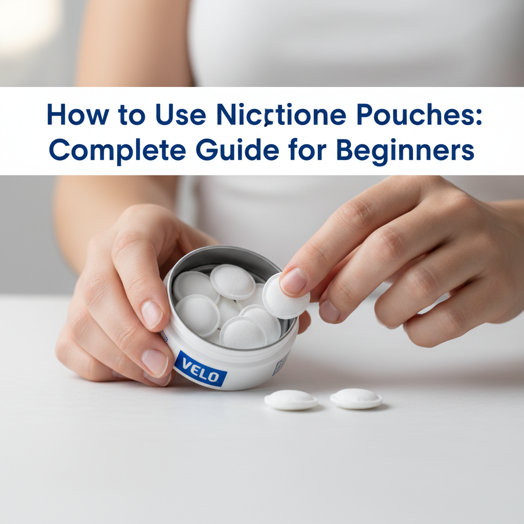 How to use nicotine pouches - proper handling demonstration