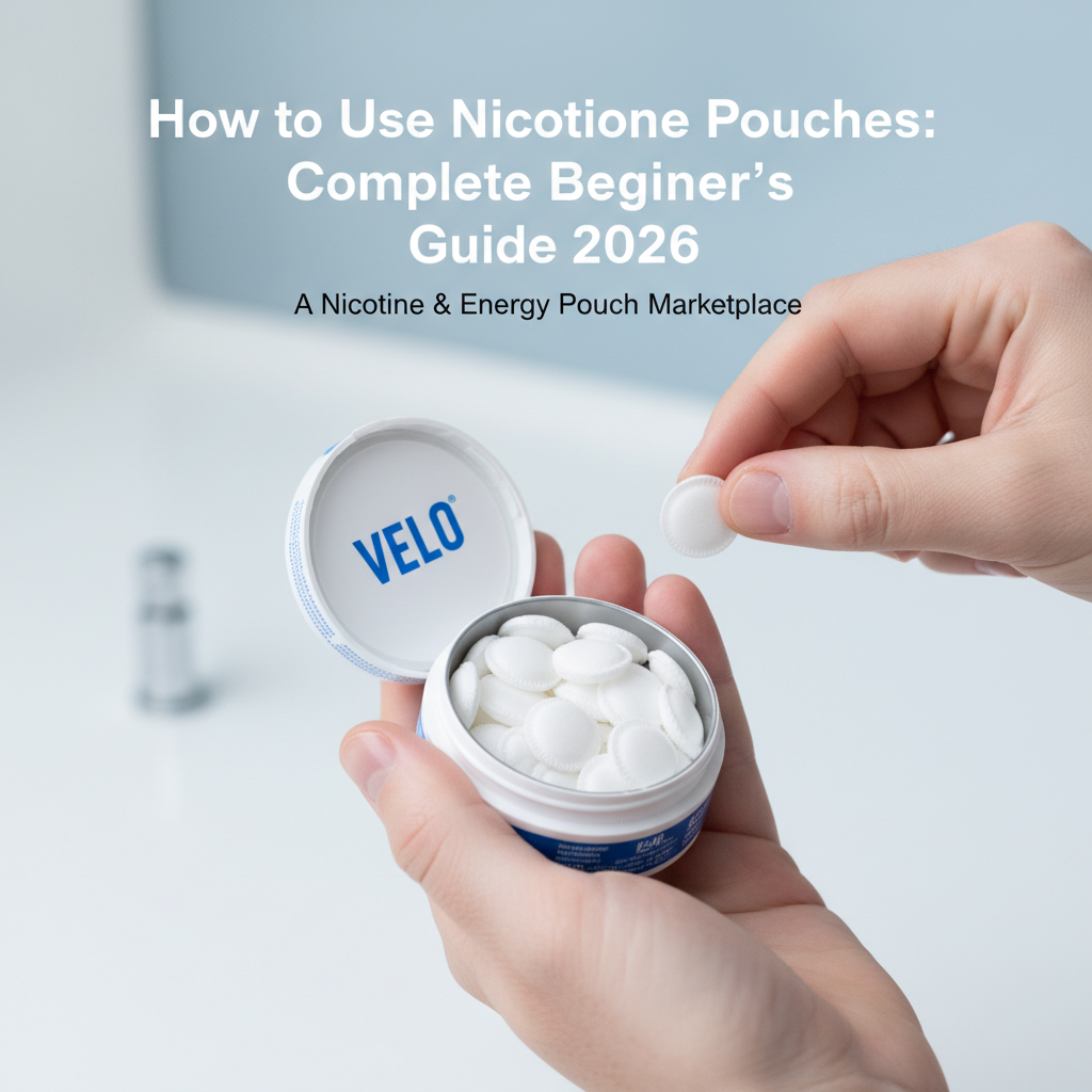 How to use nicotine pouches - proper handling of pouch can