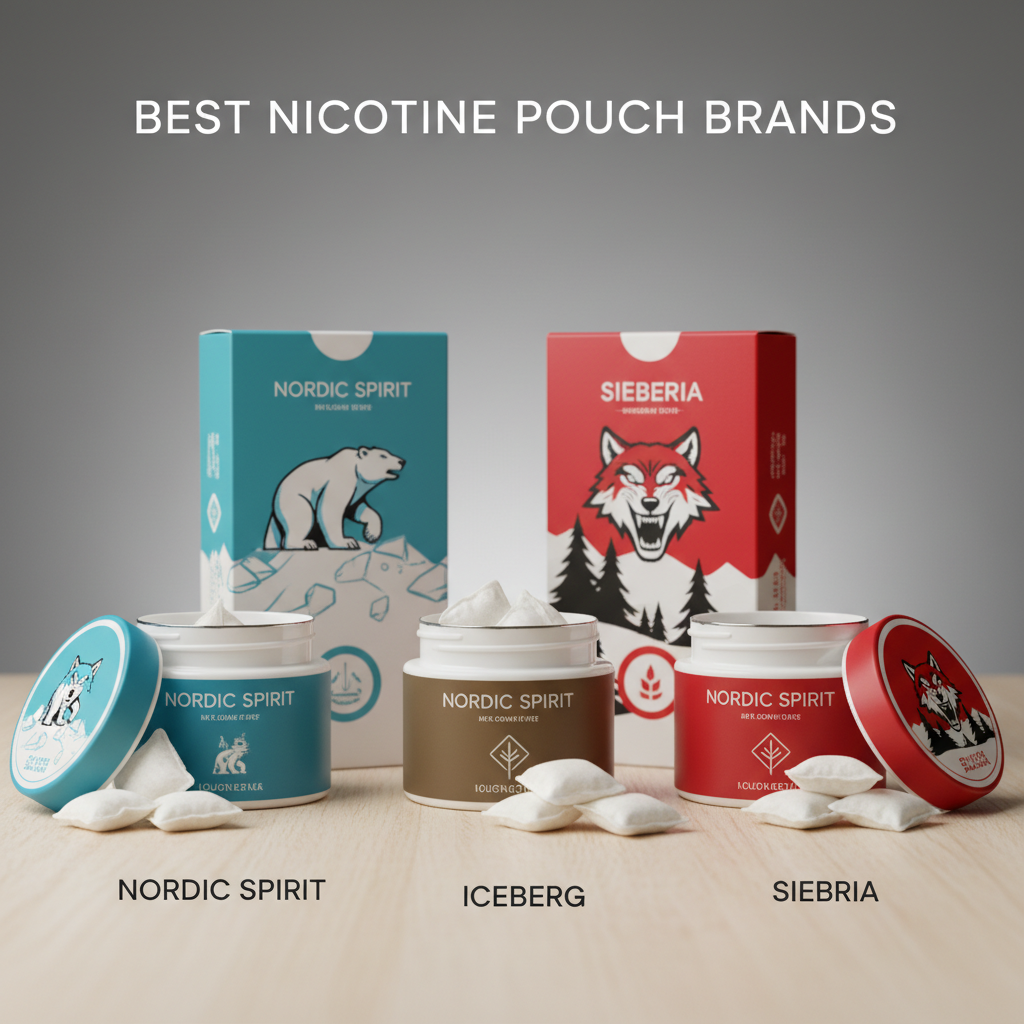 best nicotine pouch brands featuring Nordic Spirit Iceberg and Siberia products