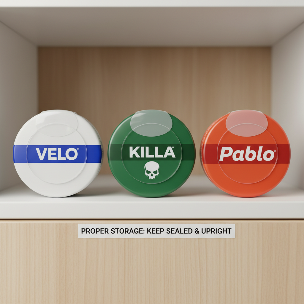 proper container sealing for nicotine pouch storage