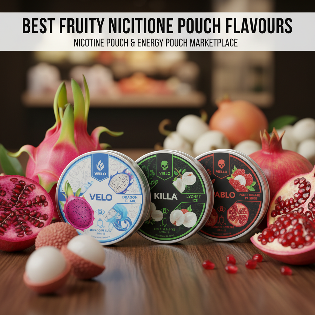 exotic fruity nicotine pouch flavours premium collection