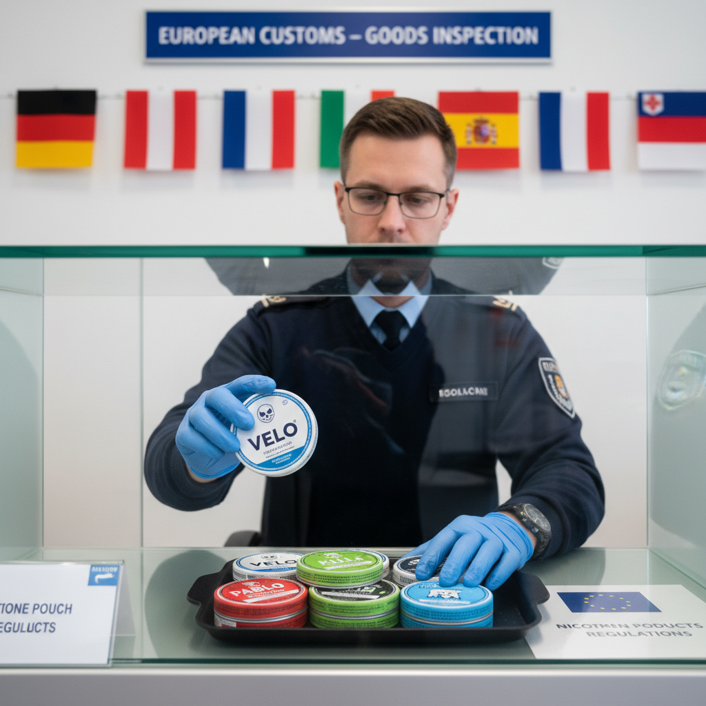 nicotine pouches legal europe customs inspection procedures
