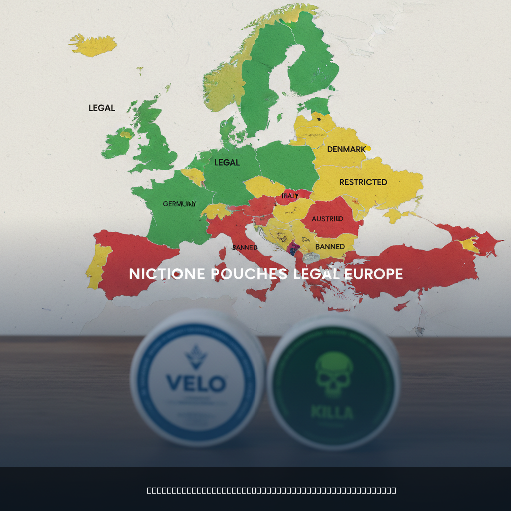 nicotine pouches legal europe map showing country-by-country regulations