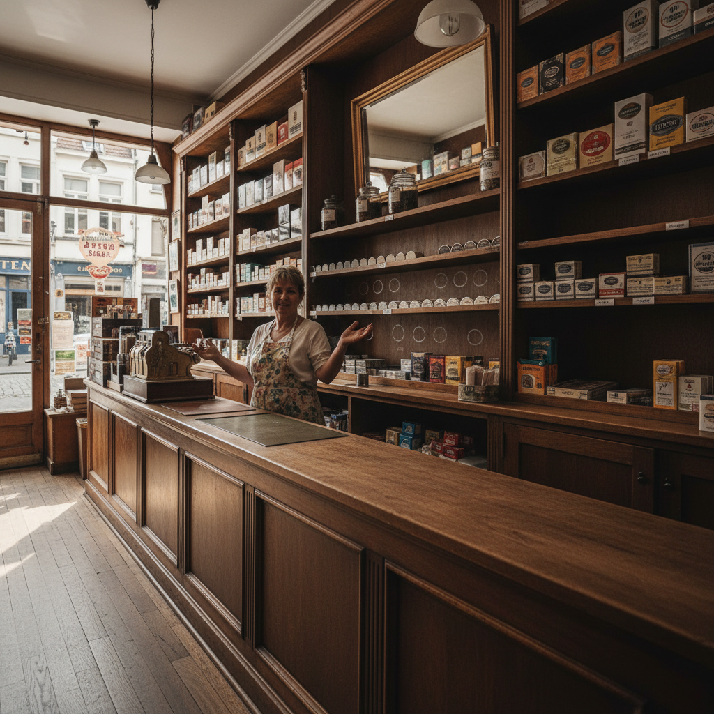 Belgian tobacco shop where to buy nicotine pouches in Belgium retail environment