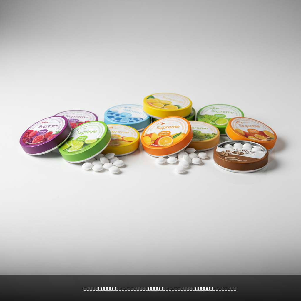 Order Supreme pouches online with multiple flavor options displayed