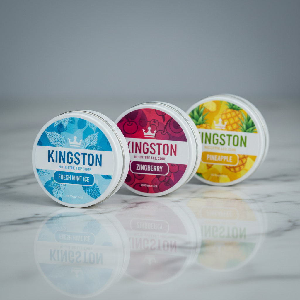 Kingston pouches Fresh Mint Ice Zingberry Pineapple — order Kingston pouches online across Europe