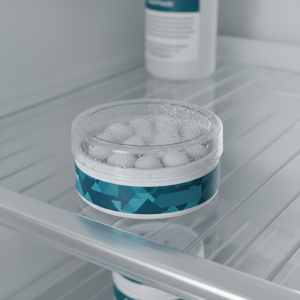 nicotine absorption pouches stored in climate-controlled fridge conditions for freshness