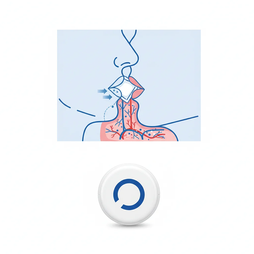 diagram showing how tobacco free nicotine alternatives like nicotine pouches absorb through gum tissue